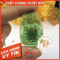 Mặt Dây Chuyền Văn Thù Bồ Tát Lưu Ly Xanh Lá ❤️Tặng Quà VIP❤️Ưu Đãi Lớn-Hôm Nay