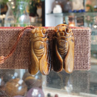 Mặt Dây Chuyền Ve Sầu Đeo Cổ May Mắn Đá Mắt Mèo, Mặt Dây Chuyền Ve Sầu S6491