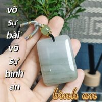 Mặt dây chuyền vô sự ngọc thiên sơn thúy hộ gia chủ được bình an vô sự và mang lại may mắn