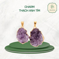 Mặt Dây Đá Thạch Anh Tím - TRÚC LÂM AN - Mặt Dây Chuyền May Mắn, Lấp Lánh