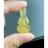 mặt dây Phật Quan Âm TAT vàng bọc bac.