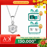 Mặt Dây Trang Sức Bạc 925 Adj Đính Đá Cz Sang Trọng Cao Cấp Mắt Ngọc Lấp Lánh Sm14105Ad