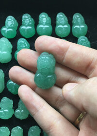 Mặt dây Tỳ Hưu Đá thạch anh - Xanh mệnh Mộc, Hỏa