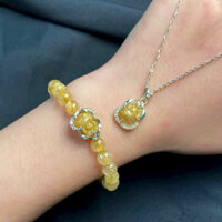 mặt dây và nhẫn bạc Tỳ Hưu TAT vàng . note size vào ghi chú