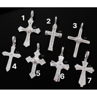 Mặt đeo dây chuyền Thánh giá Bạc Ta dày dặn dành cho Nam