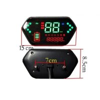 Mặt đồng hồ xe đạp điện báo tốc độ chế (48V 60V) - 6 cạnh full chức năng