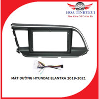 Mặt dưỡng 9 inch Hyundai Elantra 2019-2021 kèm dây nguồn cắm zin theo xe dùng cho màn hình android.