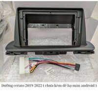 Mặt Dưỡng Kia Cerato , k3  2018-2023 Kèm Jack Nguồn Màn Android 9 Inch