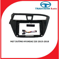 Mặt dưỡng lắp màn hình cho xe Hyundai i20 2015.Phụ kiện nội thất đồ chơi xe oto.Mặt nạ taplo lắp màn hình dvd androi 9".