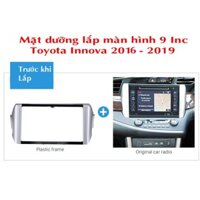 Mặt dưỡng lắp màn hình dvd android 9 Inch xe Toyota Innova 2016-2019 tặng kèm giắc nguồn zin.
