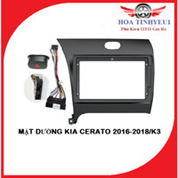 Mặt dưỡng lắp màn kèm zắc zin cho xe Kia K3/Cerato, KHUNG DƯỠNG NÂNG CẤP MÀN ANDROID KIA K3 CERATO.