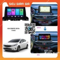 MẶT DƯỠNG LẮP XE KIA CERATO 2019-2020 9INCH- CÓ JACK NGUỒN ZIN