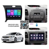 MẶT DƯỠNG XE KIA K3 /CERATO 2013/2016  9INCH CÓ JACK NGUỒN ZIN