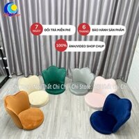 Mặt Ghế Ngồi Decor Chụp Hình, Ngồi Bệt Bàn TRang Điểm Tựa Lưng Cánh Sen Siêu Xinh, Mặt Ghế Thay Lên Mặt Cũ Của Ghế Xoay