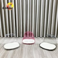 Mặt Ghế Trang Điểm, Mặt Ghế Bar Xoay Mẫu Nhựa Da Trong Cách Điệu ( Sẵn Đủ Màu )