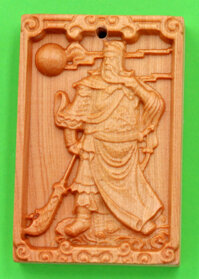 Mặt Gỗ Ngọc Am Khắc Tượng Quan Công MG50