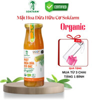 Mật Hoa Dừa Cô Đặc Sokfarm Hàng Việt Nam xuất khẩu, chuẩn Organic 100%, cân bằng đường huyết