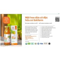 Mật hoa dừa cô đặc Sokfarm chai lớn 685gr, tiết kiệm hơn, giàu dưỡng chất, chỉ số GI thấp