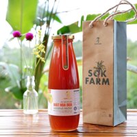 Mật hoa dừa Sokfarm Trà Vinh - Chai 700g Sản phẩm thuần chay, có chỉ số đường huyết thấp, tăng sức đề kháng