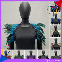 [Mắt] Khăn choàng lông vũ Khăn choàng vai Quấn mũi mềm mại có thể điều chỉnh trang trí ren Gothic Cosplay Đảng Hiệu suất sân khấu cơ thể Cổ áo giả Vũ công Khăn quàng cổ trang phục