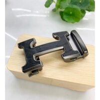 Mặt khoá thắt lưng nam siêu đẹp gạt tự động chữ h không kèm dây dùng cho dây có răng cưa huongshoes87