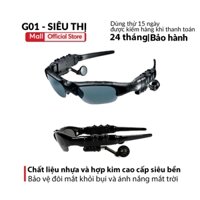 Mắt kính bluetooth thông minh kèm tai nghe GrownTech V4.1 AT120 kết nối điện thoại tiện chống tia UV