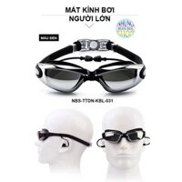 Mắt kính bơi nam nữ tráng GƯƠNG kèm bịt tai - Mắt kiếng bơi tráng gương