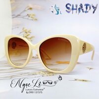 Mắt Kính Burberry Nữ Tròng Màu Nâu Gọng Sữa Cao Cấp 6116 Kèm Hộp Hãng