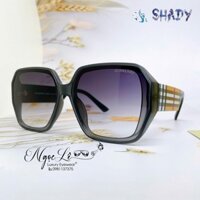 Mắt Kính Burberry Nữ Vuông Màu Đen Gọng Họa Tiết Caro Cao Cấp 2204