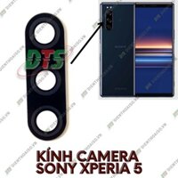 Mặt kính camera sony xperia 5 sẵn keo dán