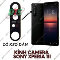 Mặt kính camera sony xperia 1ii sẵn keo dán