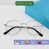 Mắt kính cận đổi màu thời trang nam nữ MACHY 7810 Gọng kính Titanium hợp kim siêu nhẹ bền mắt kính tròn