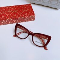 Mắt kính cận nữ Dolce & Gabbana DG 3308 3205 Bordeaux On Damascus Glitter Eyeglasses