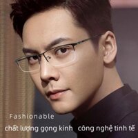 Mắt Kính Cận Thị Nửa Viền Dành Cho Nam Titan Nguyên Chất Thời Trang Phong Cách Mới Hiện Đại 33