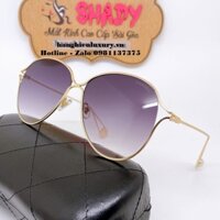 Mắt Kính Chanel Nữ Tím Khói Gọng Đính Ngọc Trai 6843