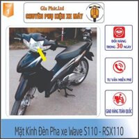 Mặt kính đèn pha cho xe Wave S110 - RSX 110 đời 2009 - 2012 - 8836