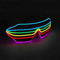 MẮT KÍNH ĐÈN PHÁT SÁNG NEON NHIỀU MÀU (LED GLASSES - EL WIRE)