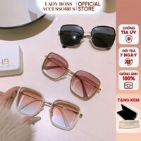 Mắt Kính Dior Dáng Vuông Gọng Kim Loại Thời Trang Chống UV K337