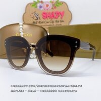 Mắt Kính Gucci Nữ Màu Nâu Gọng Nhũ Cao Cấp Full Box 2771