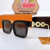 Mắt Kính Louis Vuitton Nữ Màu Đen Gọng Xích Vàng