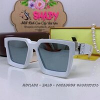Mắt Kính Louis Vuitton Trắng Gương Bạc Vuông To 9908 Nam Nữ