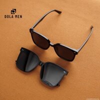 Mắt Kính Mát Nam Nữ Chữ V GENTLE MONSTER Sal Màu Đen tròng kính Polarized phân cực chống tia UV 400 xuất xịn + Ảnh Test