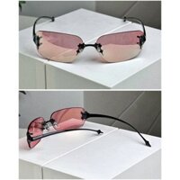 Mắt Kính Mát Nam Nữ Phong Cách Y2K Tròng Kính Mắt Không Viền Gọng Kính Kim Loại Thời Thượng -226 TG