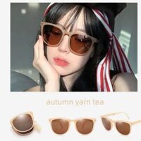 Mắt kính mát thời trang gấp gọn tiện lợi chống tia UV dành cho nam và nữ - Autumn yarn Tea
