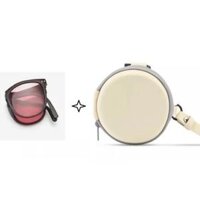 Mắt kính mát thời trang gấp gọn tiện lợi chống tia UV dành cho nam và nữ - Light Pink box