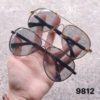 Mắt Kính Mát Thời Trang  Nam 9812 Tròng Kính Polarized Đổi Màu Gọng Dẻo Đi Ngày Đêm,Dáng Kính Aviator Hình Giọt Nước