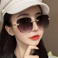 Mắt kính râm mát nữ chữ V gọng kính vuông màu sắc thời trang đẹp cá tính, đi biển, chụp ảnh kỷ yếu iLita hottrend