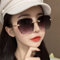 Mắt kính râm mát nữ chữ V gọng kính vuông màu sắc thời trang đẹp cá tính, đi biển, chụp ảnh kỷ yếu Acantha&Rose hottrend