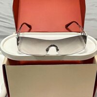 Mắt Kính Râm Nam Nữ Tròng Kính Mắt Thời Trang Không Viền Gọng Kính Mát Thời Trang Xu Hướng Y2K - 224