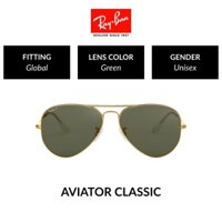 Mắt Kính RAY-BAN Polarized AVIATOR LARGE METAL - RB3025 001/58 Size 62 - Kính mát